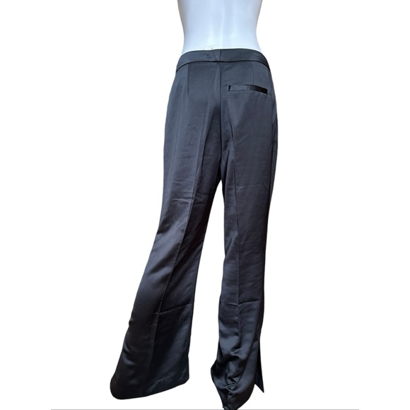 Jason Wu Black Satin Vest and Wide Leg Pants Set, NWT, Size 6 - Picture 8 of 16